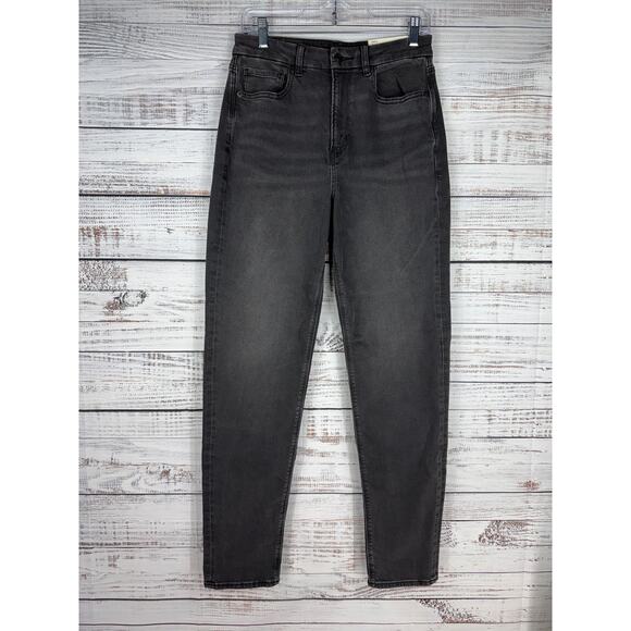 American Eagle Outfitters Denim - American Eagle Curvy Mom Jeans Black NEW 6 X-Long High Rise Stretch Tall Classic